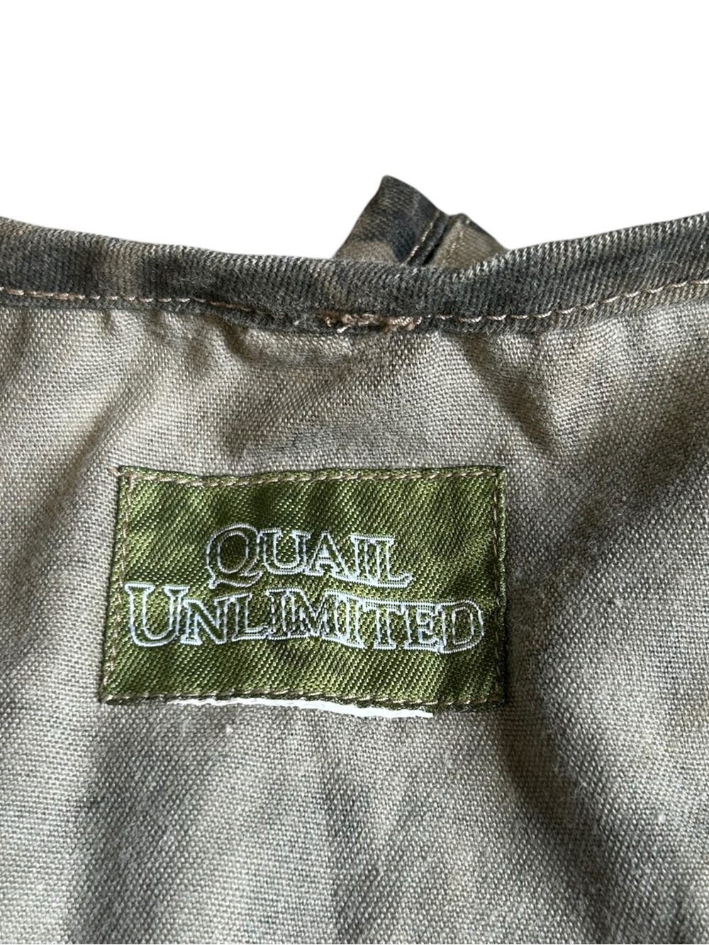 Quail Unlimited Dove Hunter Camo Hunting Utility Vest Vintage - Picture 5 of 14